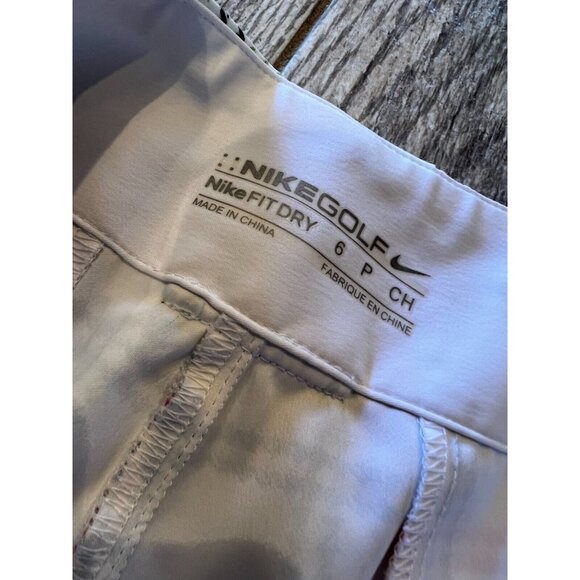 Nike Golf Shorts size 6 Fit Dry Bermuda Short Plaid Pickleball Rainbow Pockets - Picture 4 of 8